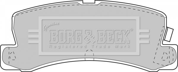 Borg & Beck BBP1405 - Əyləc altlığı dəsti, əyləc diski furqanavto.az