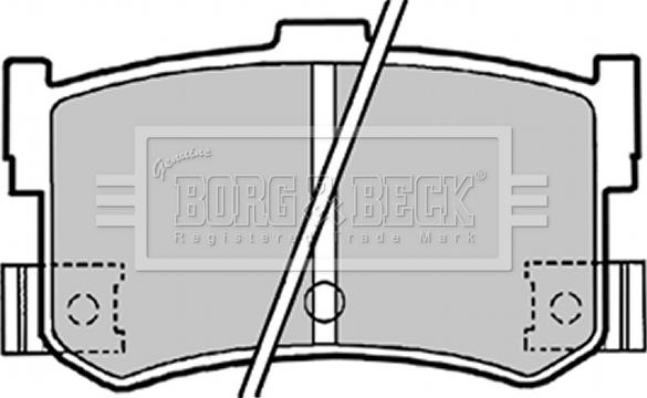 Borg & Beck BBP1413 - Əyləc altlığı dəsti, əyləc diski furqanavto.az