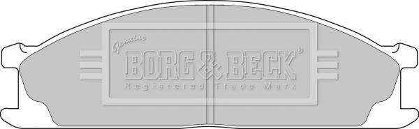 Borg & Beck BBP1486 - Əyləc altlığı dəsti, əyləc diski furqanavto.az