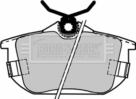 Borg & Beck BBP1488 - Əyləc altlığı dəsti, əyləc diski furqanavto.az