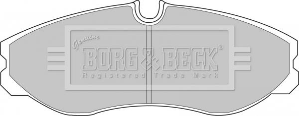 Borg & Beck BBP1436 - Əyləc altlığı dəsti, əyləc diski furqanavto.az