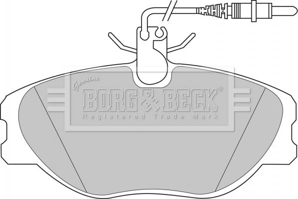 Borg & Beck BBP1438 - Əyləc altlığı dəsti, əyləc diski furqanavto.az