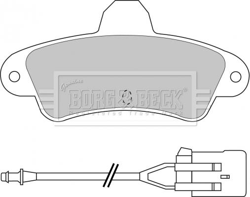 Borg & Beck BBP1437 - Əyləc altlığı dəsti, əyləc diski furqanavto.az