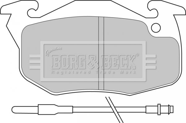 Borg & Beck BBP1425 - Əyləc altlığı dəsti, əyləc diski furqanavto.az