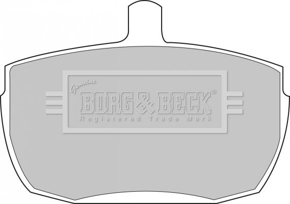 Borg & Beck BBP1422 - Əyləc altlığı dəsti, əyləc diski furqanavto.az