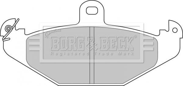 Borg & Beck BBP1478 - Əyləc altlığı dəsti, əyləc diski furqanavto.az