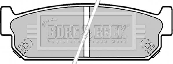 Borg & Beck BBP1599 - Əyləc altlığı dəsti, əyləc diski furqanavto.az