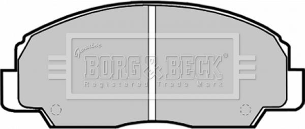 Borg & Beck BBP1592 - Əyləc altlığı dəsti, əyləc diski furqanavto.az