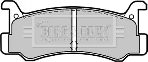 Borg & Beck BBP1540 - Əyləc altlığı dəsti, əyləc diski furqanavto.az