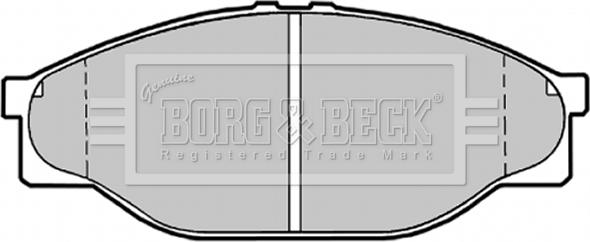 Borg & Beck BBP1548 - Əyləc altlığı dəsti, əyləc diski furqanavto.az