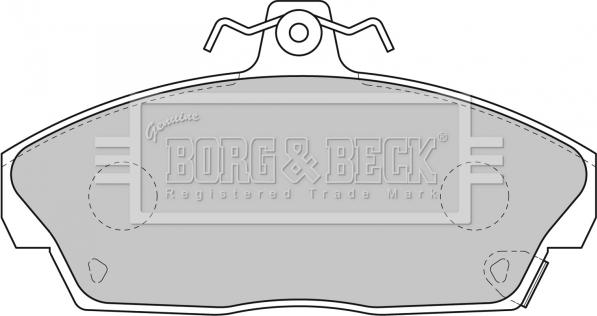 Borg & Beck BBP1559 - Əyləc altlığı dəsti, əyləc diski furqanavto.az