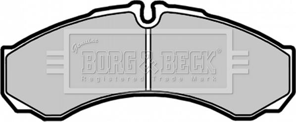 Borg & Beck BBP1554 - Əyləc altlığı dəsti, əyləc diski furqanavto.az