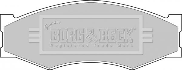 Borg & Beck BBP1551 - Əyləc altlığı dəsti, əyləc diski furqanavto.az