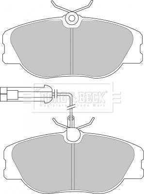 Borg & Beck BBP1567 - Əyləc altlığı dəsti, əyləc diski furqanavto.az