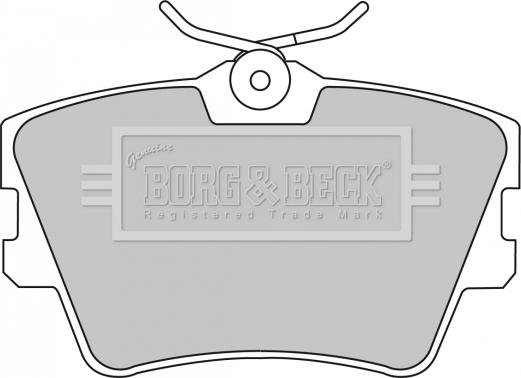 Borg & Beck BBP1501 - Əyləc altlığı dəsti, əyləc diski furqanavto.az