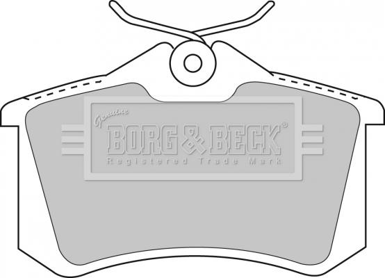 Borg & Beck BBP1512 - Əyləc altlığı dəsti, əyləc diski furqanavto.az