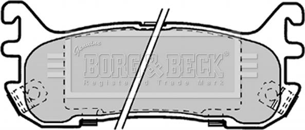 Borg & Beck BBP1584 - Əyləc altlığı dəsti, əyləc diski furqanavto.az