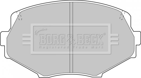 Borg & Beck BBP1583 - Əyləc altlığı dəsti, əyləc diski furqanavto.az
