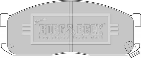 Borg & Beck BBP1536 - Əyləc altlığı dəsti, əyləc diski furqanavto.az