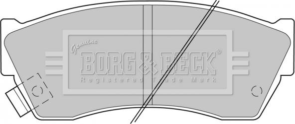 Borg & Beck BBP1529 - Əyləc altlığı dəsti, əyləc diski furqanavto.az