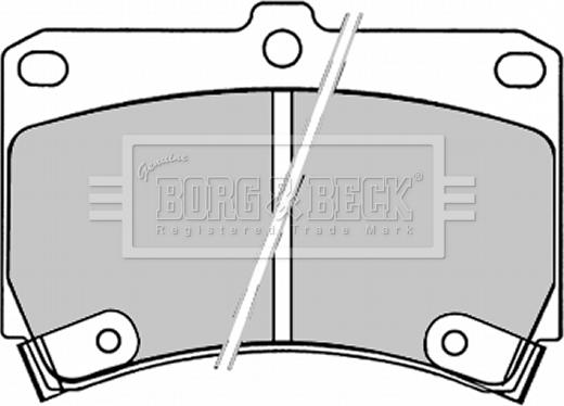 Borg & Beck BBP1520 - Əyləc altlığı dəsti, əyləc diski furqanavto.az