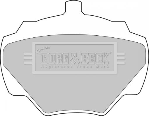 Borg & Beck BBP1528 - Əyləc altlığı dəsti, əyləc diski furqanavto.az