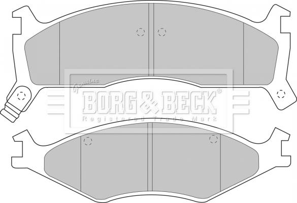 Borg & Beck BBP1573 - Əyləc altlığı dəsti, əyləc diski furqanavto.az