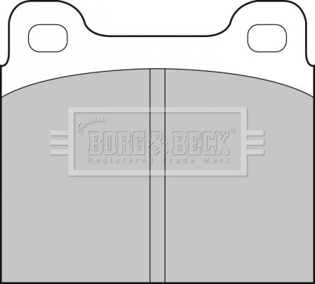 Borg & Beck BBP1698 - Əyləc altlığı dəsti, əyləc diski furqanavto.az