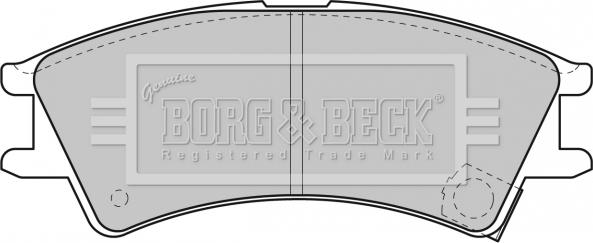 Borg & Beck BBP1659 - Əyləc altlığı dəsti, əyləc diski furqanavto.az