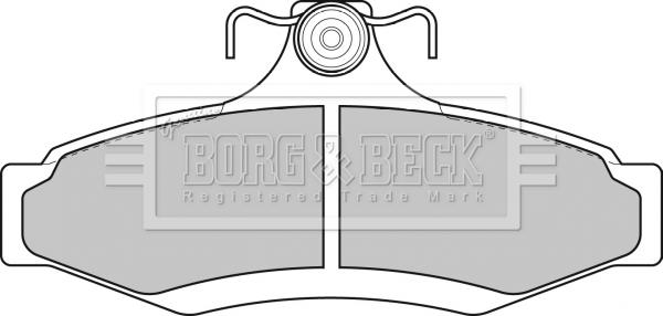 Borg & Beck BBP1651 - Əyləc altlığı dəsti, əyləc diski furqanavto.az