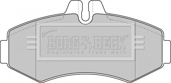 Borg & Beck BBP1664 - Əyləc altlığı dəsti, əyləc diski furqanavto.az