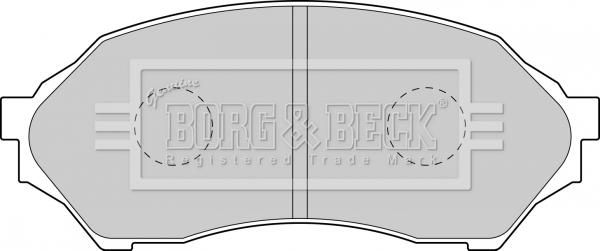 Borg & Beck BBP1663 - Əyləc altlığı dəsti, əyləc diski furqanavto.az