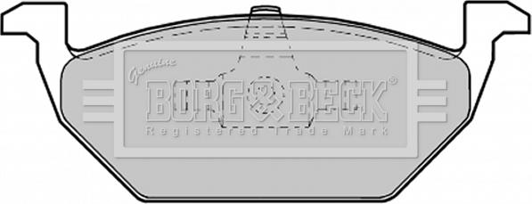 Borg & Beck BBP1619 - Əyləc altlığı dəsti, əyləc diski furqanavto.az