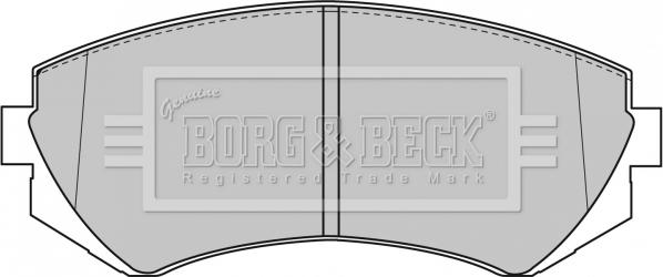 Borg & Beck BBP1611 - Əyləc altlığı dəsti, əyləc diski furqanavto.az