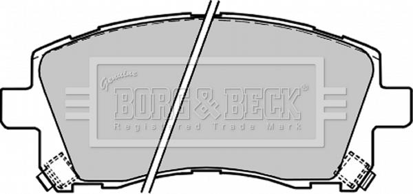 Borg & Beck BBP1680 - Əyləc altlığı dəsti, əyləc diski furqanavto.az