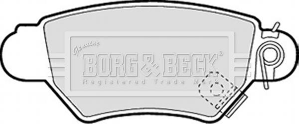 Borg & Beck BBP1688 - Əyləc altlığı dəsti, əyləc diski furqanavto.az