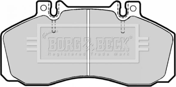 Borg & Beck BBP1636 - Əyləc altlığı dəsti, əyləc diski furqanavto.az