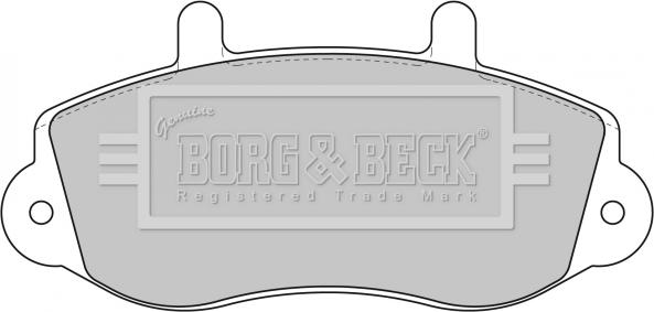 Borg & Beck BBP1638 - Əyləc altlığı dəsti, əyləc diski furqanavto.az