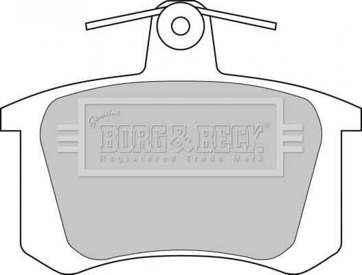Borg & Beck BBP1628 - Əyləc altlığı dəsti, əyləc diski furqanavto.az