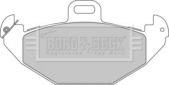 Borg & Beck BBP1676 - Əyləc altlığı dəsti, əyləc diski furqanavto.az