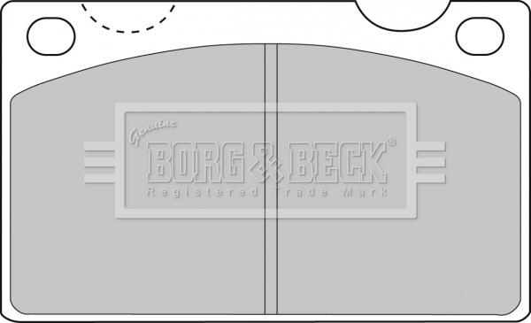 Borg & Beck BBP1099 - Əyləc altlığı dəsti, əyləc diski furqanavto.az