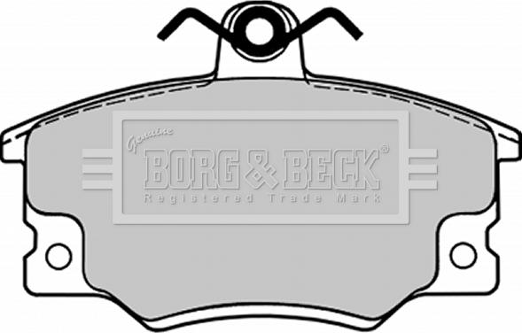 Borg & Beck BBP1090 - Əyləc altlığı dəsti, əyləc diski furqanavto.az