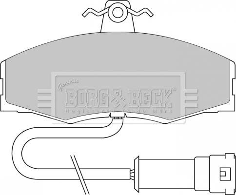 Borg & Beck BBP1060 - Əyləc altlığı dəsti, əyləc diski furqanavto.az