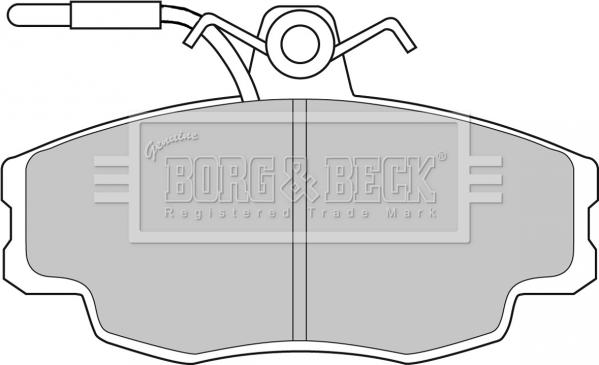 Borg & Beck BBP1062 - Əyləc altlığı dəsti, əyləc diski furqanavto.az