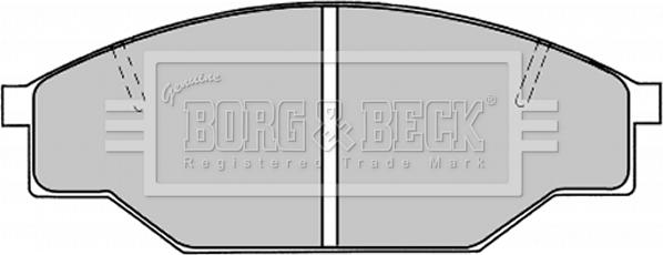 Borg & Beck BBP1019 - Əyləc altlığı dəsti, əyləc diski furqanavto.az