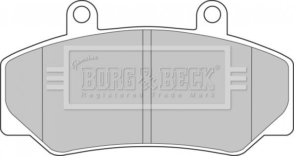 Borg & Beck BBP1087 - Əyləc altlığı dəsti, əyləc diski furqanavto.az