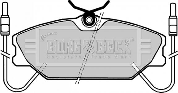 Borg & Beck BBP1035 - Əyləc altlığı dəsti, əyləc diski furqanavto.az