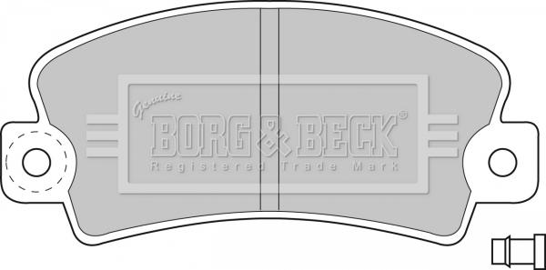Borg & Beck BBP1036 - Əyləc altlığı dəsti, əyləc diski furqanavto.az