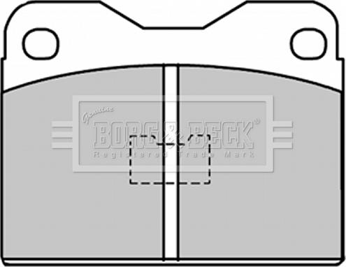 Borg & Beck BBP1033 - Əyləc altlığı dəsti, əyləc diski furqanavto.az