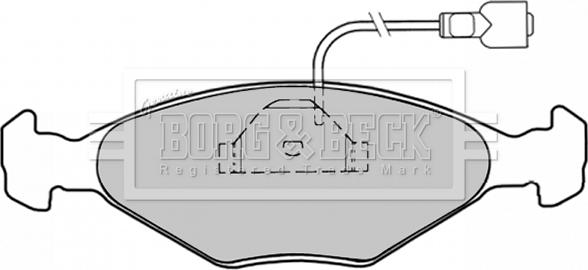 Borg & Beck BBP1029 - Əyləc altlığı dəsti, əyləc diski furqanavto.az